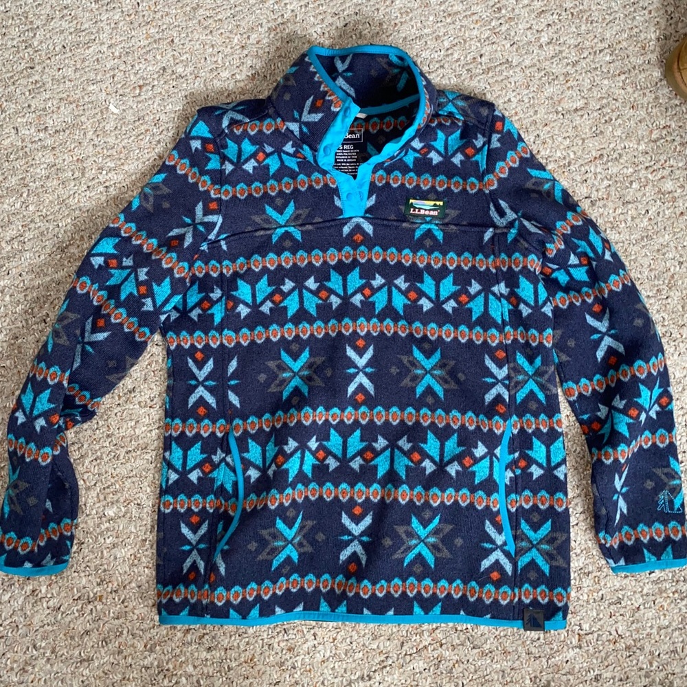 LL Bean Sweater Fleece Pullover